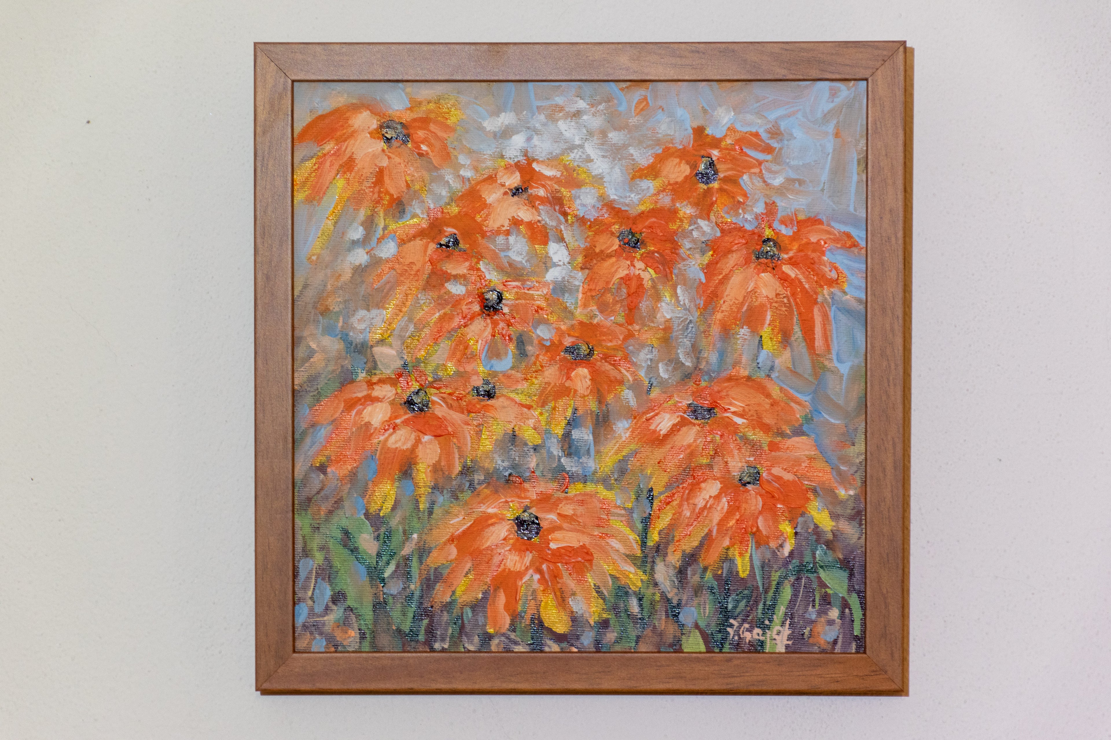 PLES ORANŽNIH CVETOV